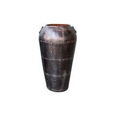 Vaso Romimex Nero Metallo 55 x 102 x 55 cm