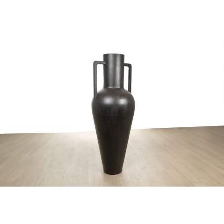 Vaso Romimex Nero Ceramica Affusolato 60 x 165 x 60 cm Con manici