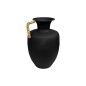 Vase Romimex Black Metal wicker 23 x 33 x 23 cm With handle