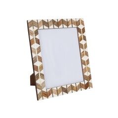 Photo frame Romimex Brown Beige Wood Resin 20 x 25 x 1 cm