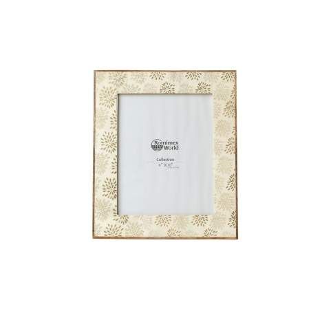 Photo frame Romimex Golden Wood Bone 28 x 33 x 2 cm