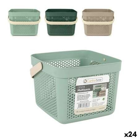 Cestino Multiuso Confortime Plastica 5 L 20 x 20 x 15,5 cm (24 Unità)