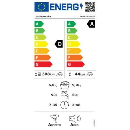 Lavatrice - Asciugatrice LG F4DR5509A0W