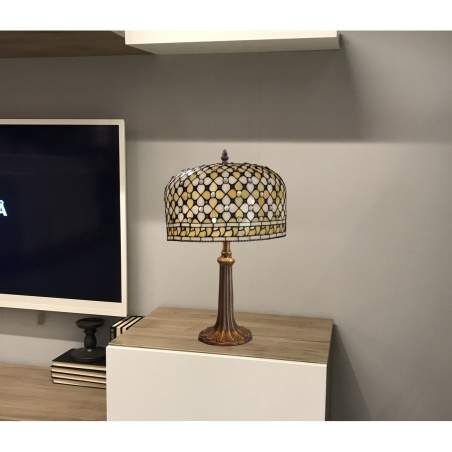 Lampada da tavolo Viro Queen Multicolore Zinco 60 W 110-240 V 30 x 54 x 30 cm