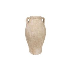 Vaso Romimex Bianco Terracotta 21 x 37 x 21 cm Con manici