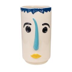 Vase Romimex Multicolour Ceramic Face 17 x 30 x 17 cm