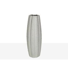 Vase Romimex Silver Porcelain 15 x 40 x 15 cm