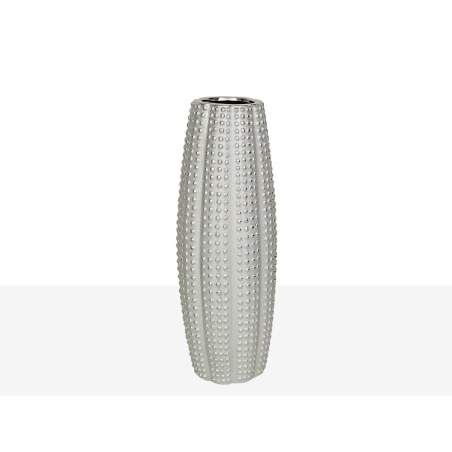 Vase Romimex Silver Porcelain 15 x 40 x 15 cm