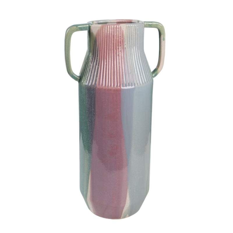 Vaso Romimex Multicolore Ceramica 17 x 32 x 13 cm Con manici