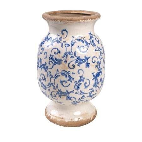 Vase Romimex Blue White Porcelain 20 x 32 x 20 cm