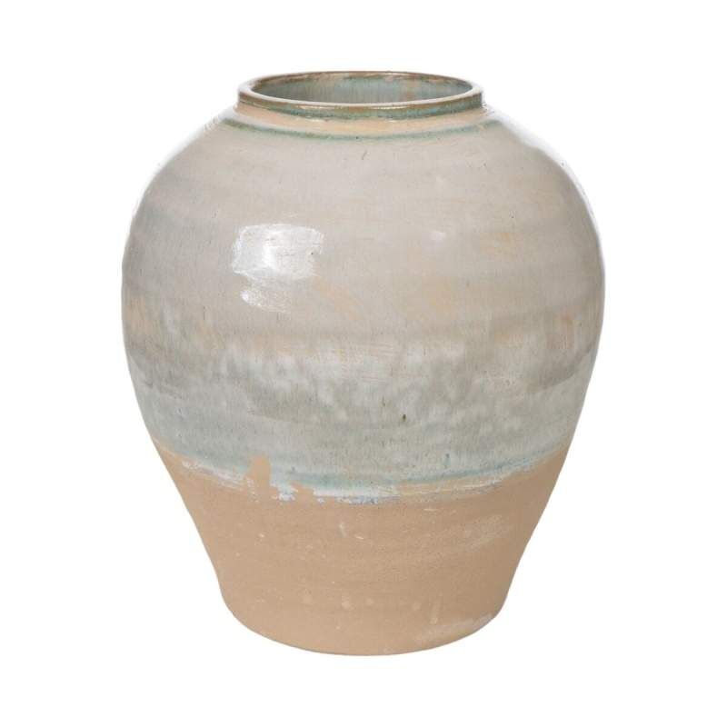 Vase Romimex Blue Beige Terracotta 25 x 29 x 25 cm