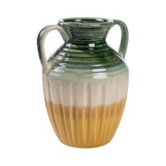 Vaso Romimex Multicolore Ceramica 15 x 21 x 17 cm Con manici