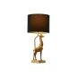 Desk lamp Home ESPRIT Black Golden 20 x 20 x 53 cm