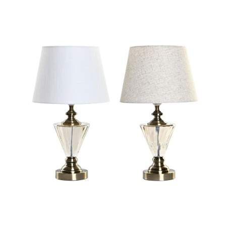 Lampada da tavolo Home ESPRIT Bianco Beige 28 x 28 x 48 cm (2 Unità)