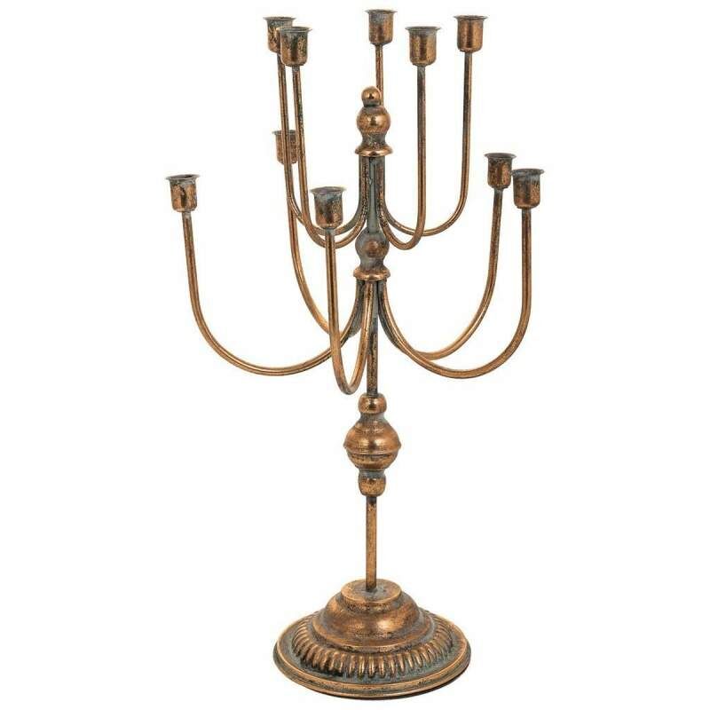 Candle Holder Alexandra House Living Gold Iron 35 x 60 x 36 cm