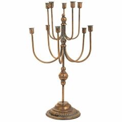 Candle Holder Alexandra House Living Gold Iron 35 x 60 x 36 cm