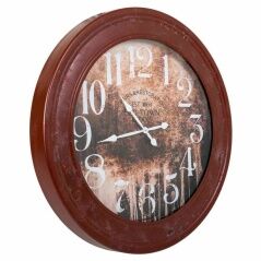 Wall Clock Alexandra House Living Red Fir wood MDF Wood 80 x 8 x 80 cm