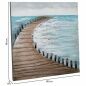 Quadro Alexandra House Living Nature Tela Legno di abete 80 x 3 x 80 cm