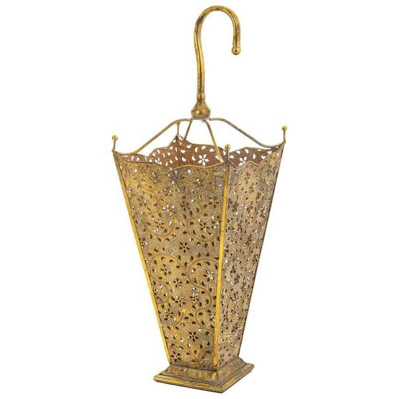 Portaombrelli Alexandra House Living Oro 27 x 80 x 27 cm