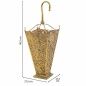 Umbrella stand Alexandra House Living Gold 27 x 80 x 27 cm