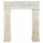 Fireplace Alexandra House Living White Fir wood MDF Wood 30 x 110 x 100 cm