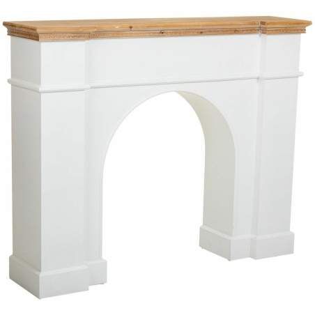 Cornici camini Alexandra House Living Bianco Legno di abete Legno MDF 29 x 101 x 125 cm