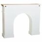 Fireplace Alexandra House Living White Fir wood MDF Wood 29 x 101 x 125 cm