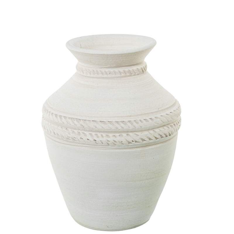 Vaso Alexandra House Living Bianco Ceramica 26 x 35 cm