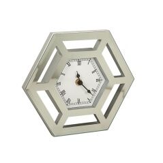 Wall Clock Romimex Silver Glass 23 x 20 x 5 cm