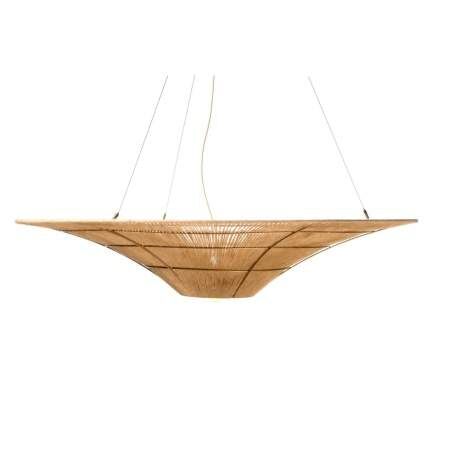 Lampadario Romimex Naturale Juta Ferro 115 x 22 x 115 cm