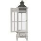 Lanterne Alexandra House Living Bianco Legno Cristallo Legno di abete (3 Pezzi)