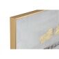 Canvas Home ESPRIT White Golden polystyrene Canvas Abstract 101,5 x 4 x 101,5 cm (2 Units)