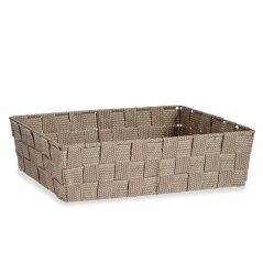 Cestino Multiuso Beige Stoffa 3,8 L 34 x 8,5 x 21 cm (18 Unità)