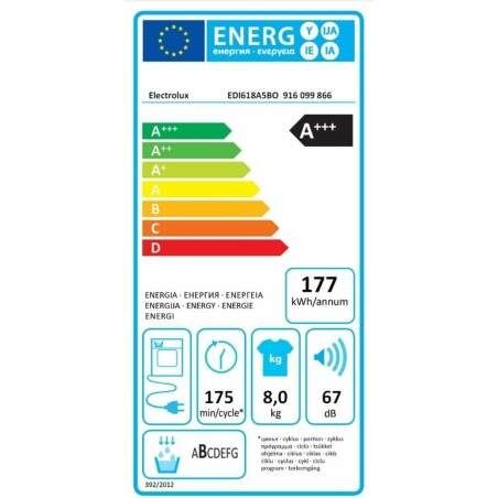 Asciugatrice a condensazione Electrolux EDI618A5BO