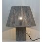 Desk lamp Romimex Black Grey Rope 22 x 36 x 22 cm