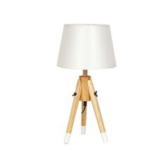 Lampada da tavolo Romimex Naturale Legno MDF 24 x 48 x 24 cm