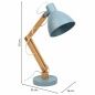 Flexo/Lampada da scrivania Alexandra House Living Azzurro Metallo 16 x 55 x 33 cm