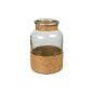 Vase Romimex Brown Transparent Jute Glass 20 x 31 x 20 cm