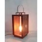 Lantern Romimex Brown Metal Lantern 23 x 46 x 23 cm