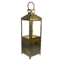 Lantern Romimex Antique Brown Metal 22 x 66 x 22 cm