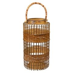 Lantern Romimex Antique Brown Metal 18 x 34 x 18 cm