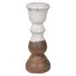 Candleholder Romimex White Terracotta 16 x 40 x 16 cm