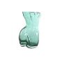 Vase Home ESPRIT Blue Green Crystal 18 x 17 x 28 cm (2 Units)