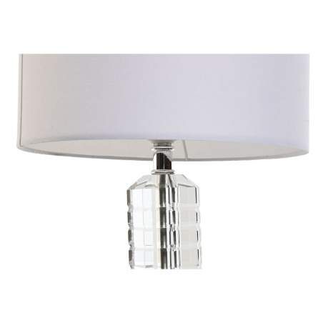 Desk lamp Home ESPRIT White Crystal 50 W 220 V 25 x 25 x 42 cm