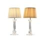 Desk lamp Home ESPRIT White Beige Metal 60 W 220 V 25 x 25 x 50 cm (2 Units)