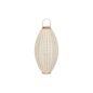 Portacandele Home ESPRIT Bianco Marrone Legno Cristallo 38 x 38 x 84 cm