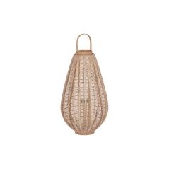 Candleholder Home ESPRIT Brown Natural Wood Crystal 40 x 40 x 70 cm