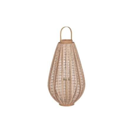 Candleholder Home ESPRIT Brown Natural Wood Crystal 40 x 40 x 70 cm