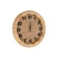 Orologio da Parete Romimex Marrone vimini Legno di abete Legno MDF 36 x 36 x 6 cm