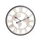 Wall Clock Romimex Beige Wood Metal 50 x 50 x 5 cm